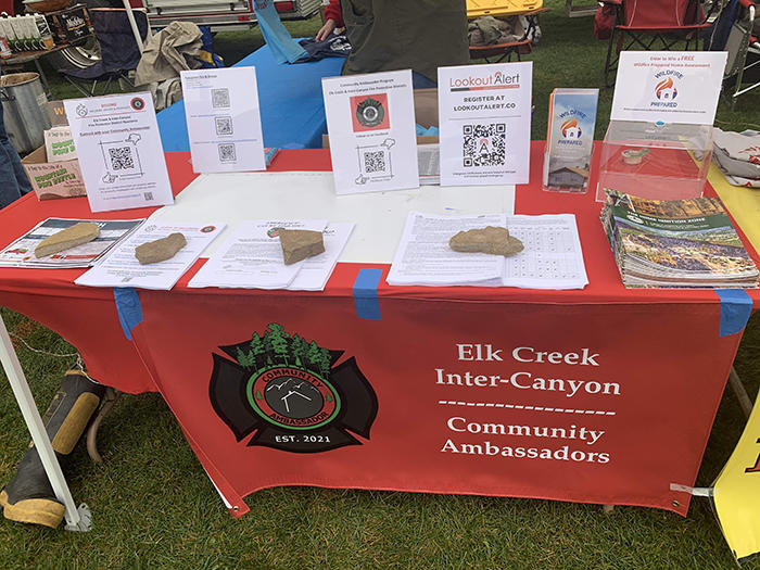 Community Ambassador Table at Big Chili Cookoff